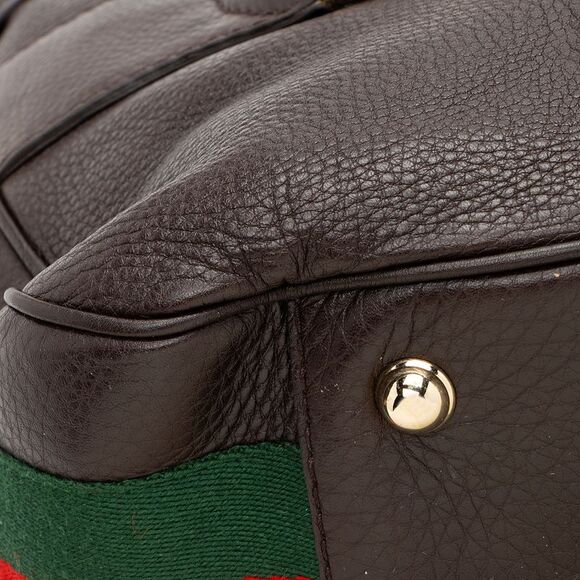 Gucci Leather Web Heritage Horsebit Tote - Picture 11 of 11